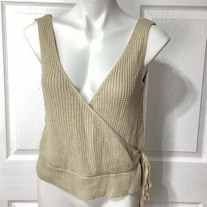 Harper Heritage Knit Cross Front Tank Top New With Tag L